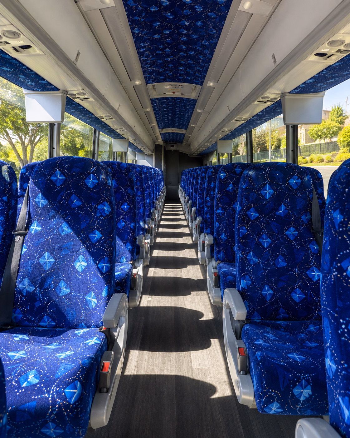 bloomfield charter bus interior gallery
