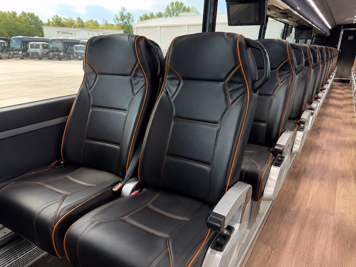 bloomfield charter bus rental inside