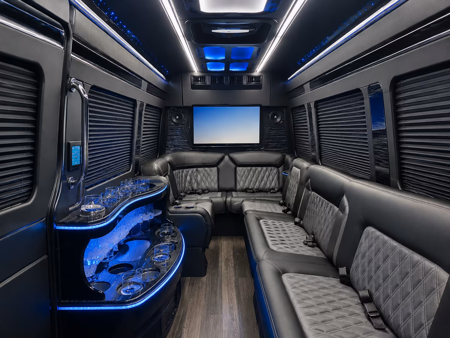commerce corporate event transportation onboard seating