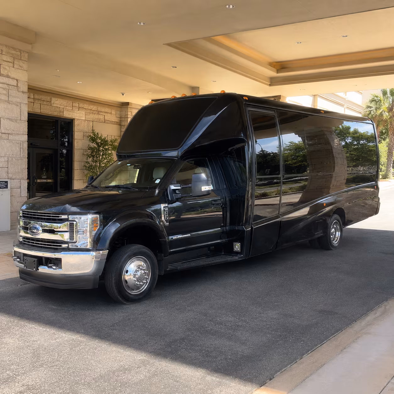 commerce sporting event party bus rental