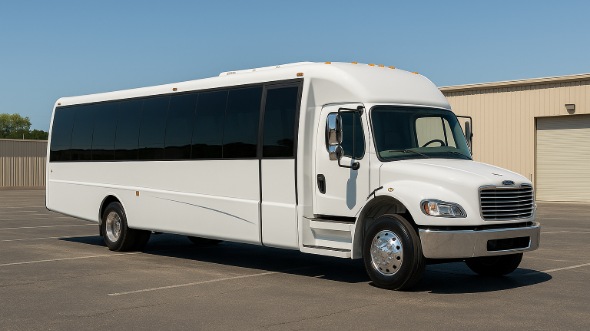 Exterior of Charter Bus Company Novi's 18 Passenger Minibus in Novi