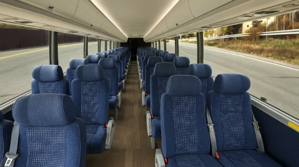 Interior of Charter Bus Company Novi's 20 Passenger Mini bus in Novi