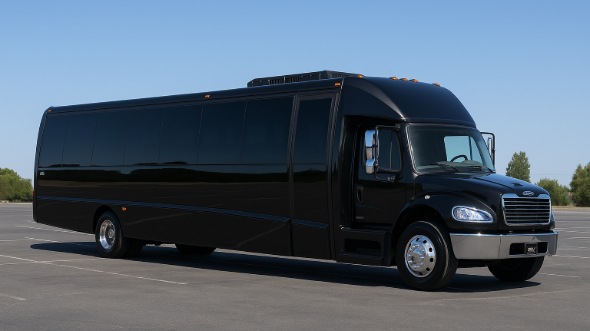 Exterior of Charter Bus Company Novi's 20 Passenger Mini bus in Novi