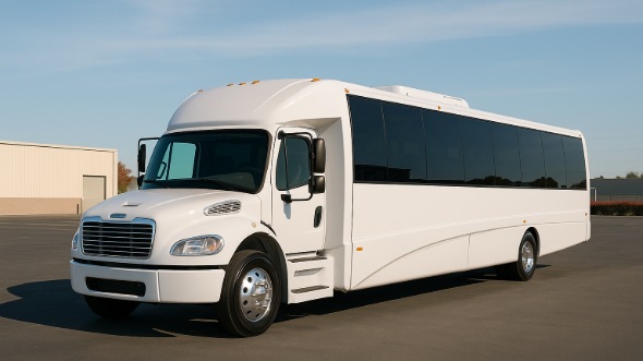 Exterior of Charter Bus Company Novi's 25 Passenger Mini bus in Novi