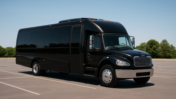 Exterior of Charter Bus Company Southfield's 28 Passenger Mini bus in Southfield
