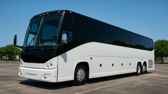 Exterior of Charter Bus Company Novi's 50 Passenger Charter Bus in Novi
