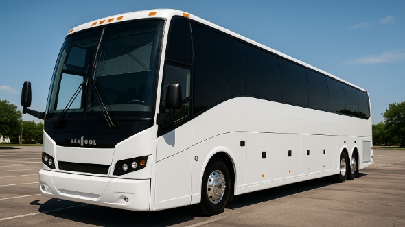 Exterior of Charter Bus Company Novi's 55 Passenger Charter Bus in Novi