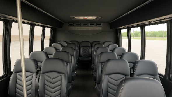 commerce 18 passenger minibus inside