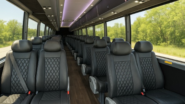 commerce 25 passenger minibus inside