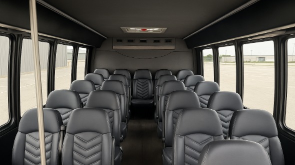 commerce 28 passenger minibus inside