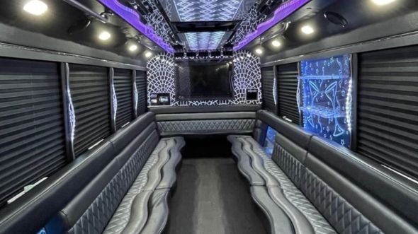 commerce party bus rental inside