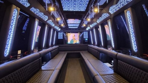 commerce party bus rental rental