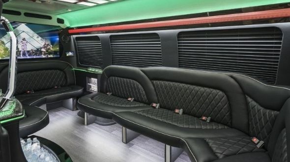 commerce sprinter limo rental inside