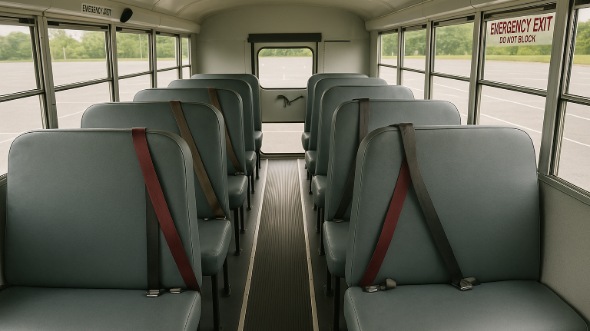 Interior of Charter Bus Company Novi's School Bus in Novi